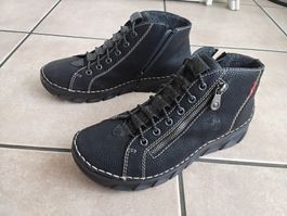 Bottines montantes RIEKER noires, pointure 38
