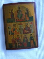 Orthodoxe Ikone  Die Ikone zeigt eine Deësis-Szene