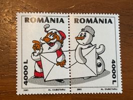 Briefmarke Rumänien Weihnachten 2003 4000 L neu