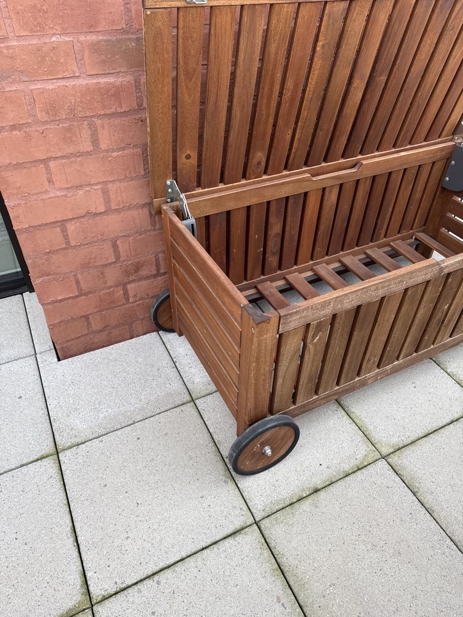 Grosse Ikea Gartenkiste/Sitzbankmit Rollen (Gebraucht) in Rotkreuz für CHF 20 – nur Abholung auf Ricardo kaufen
