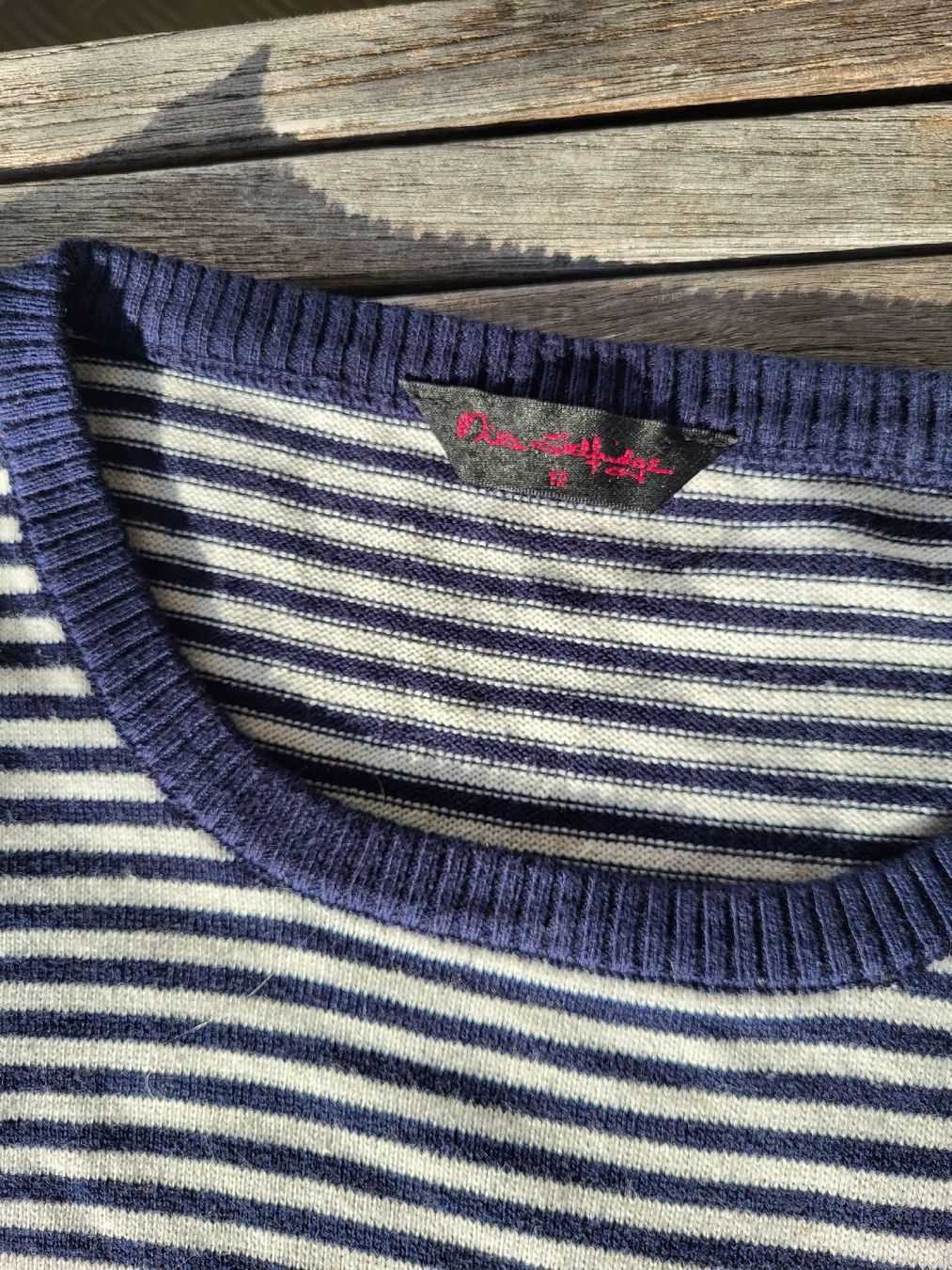 Sonia Rykiel Maglioni & Felpe: Sonia Rykiel Strickpullover blau/weiss Gr. M, neuwertig – Usato da Zürich venduto da Lizi7 4