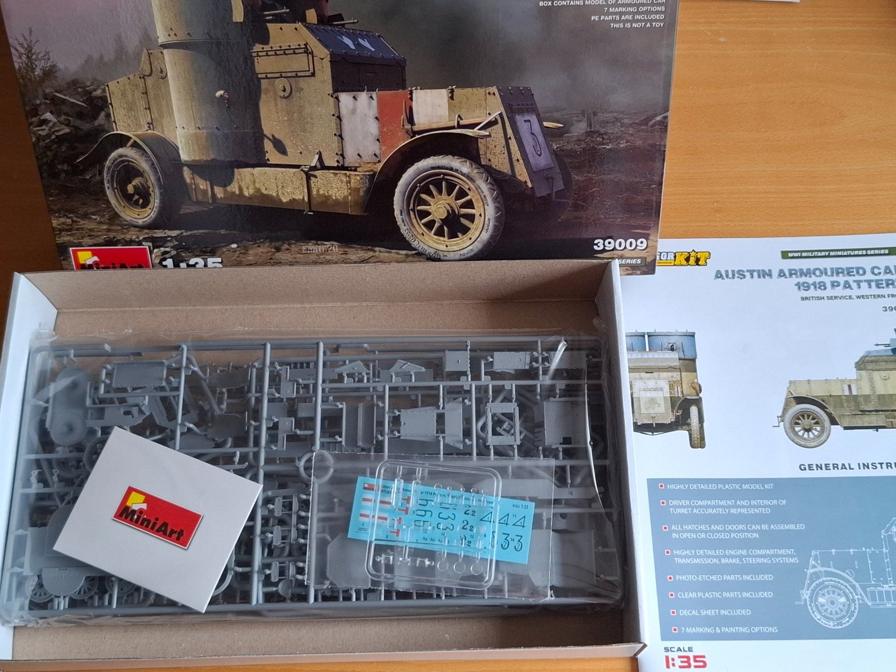 Kit di modellismo & Modellini statici: MiniArt Austin Armoured Car 2918 Pattern 1/35 – Nuovo e nell'imballaggio originale da Diepoldsau venduto da beeteutel 1