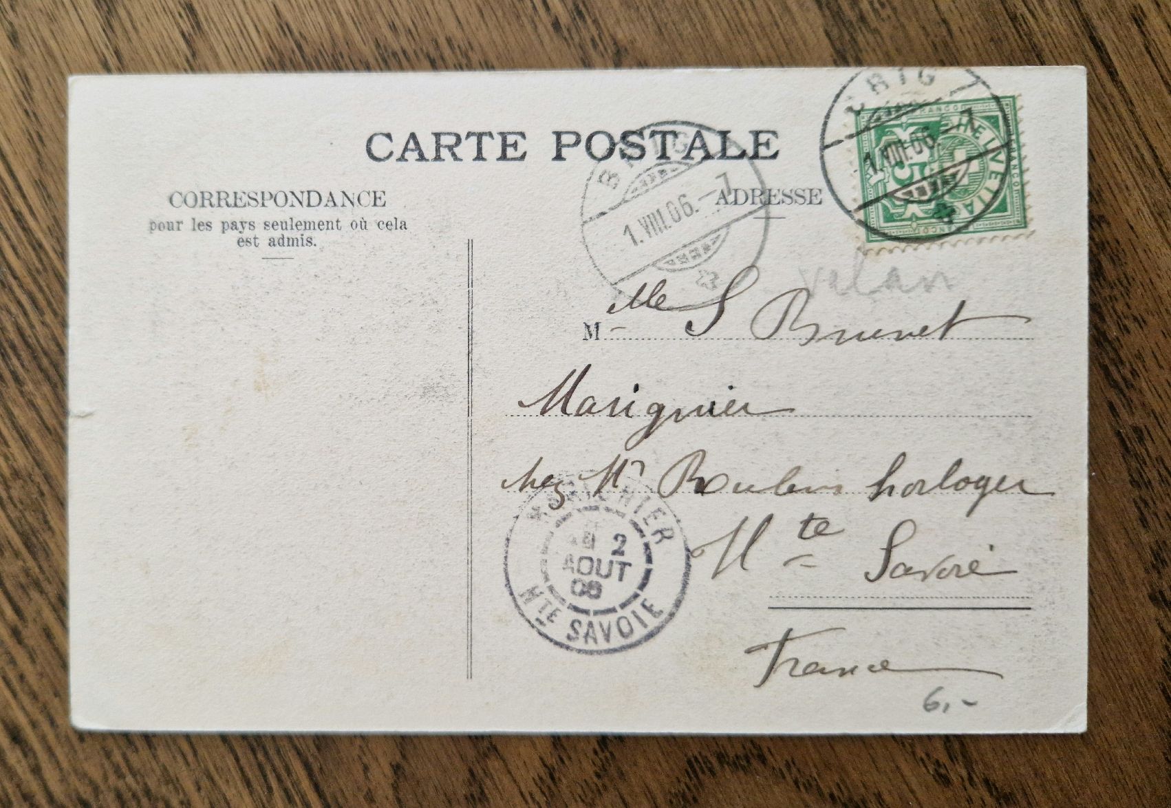 Ansichtskarten: Stockalperpalast Brig 1906 – Gebraucht aus Ebikon von Donar50 1