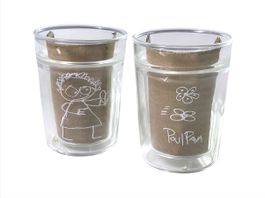 Poul Pava Doppelwandige Espresso Gläser Set 2 Stück