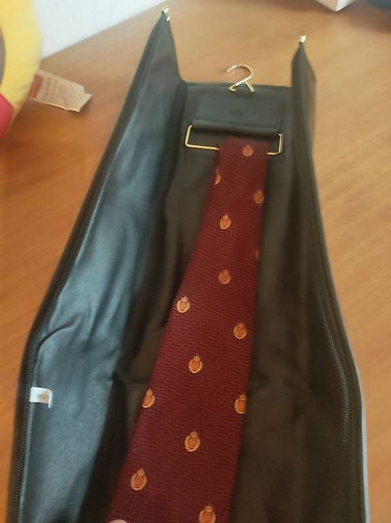 Étui à Cravate De Voyage Nordstrom – Cuir Marron, Suspendu, Fabrication Italienne