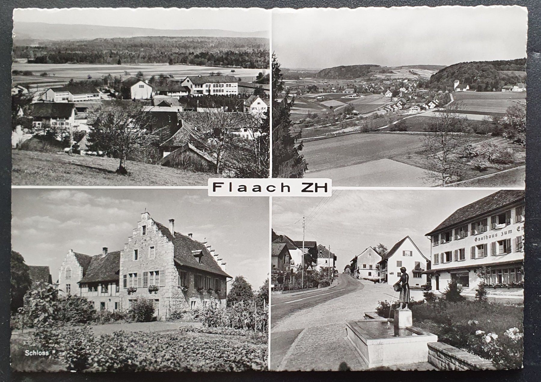 Cartoline postali: Flaach 1970 - 4 Ansichten – Usato da Kreuzlingen venduto da Rschweiz1