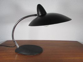 Mid Century Tischlampe Vintage Schwanenhals Hexenhut 1960er