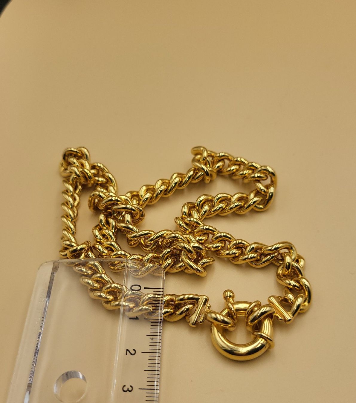 Catenine: Elegantes Goldige Massiv Kette – Usato da Wald ZH venduto da SwissPawnshop
