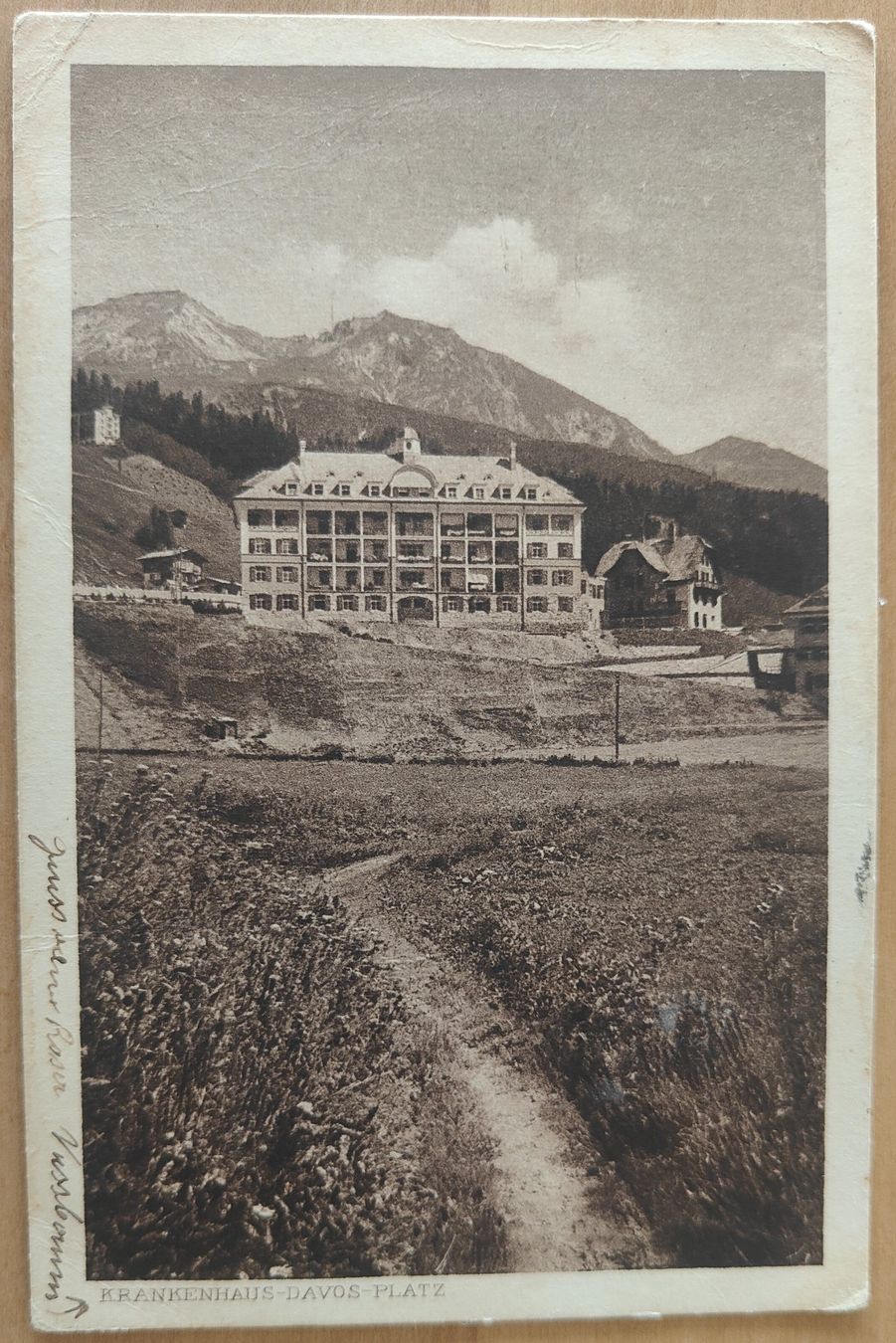 Ansichtskarten: Krankenhaus Davos um 1920 – Gebraucht aus St. Erhard von Chaeferli6