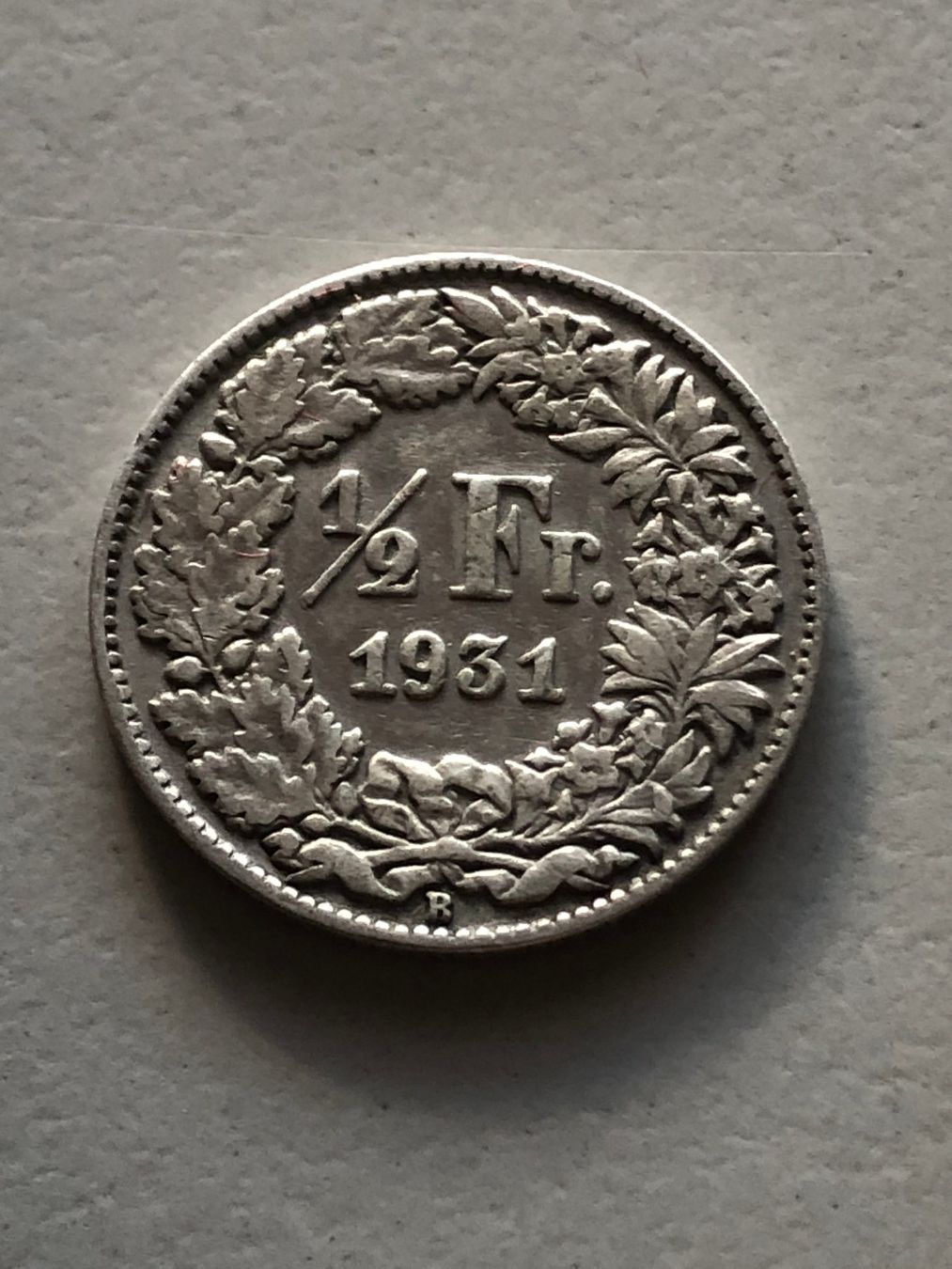Alle Münzen: 50 Rp. 1931 – Gebraucht aus Schötz von Odpa