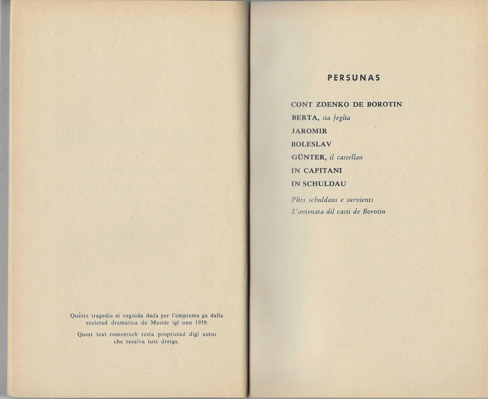 Libri: La Tribuna Romontscha Nr. 6 1939 – Usato da Flims - Dorf venduto da Stagediver 3