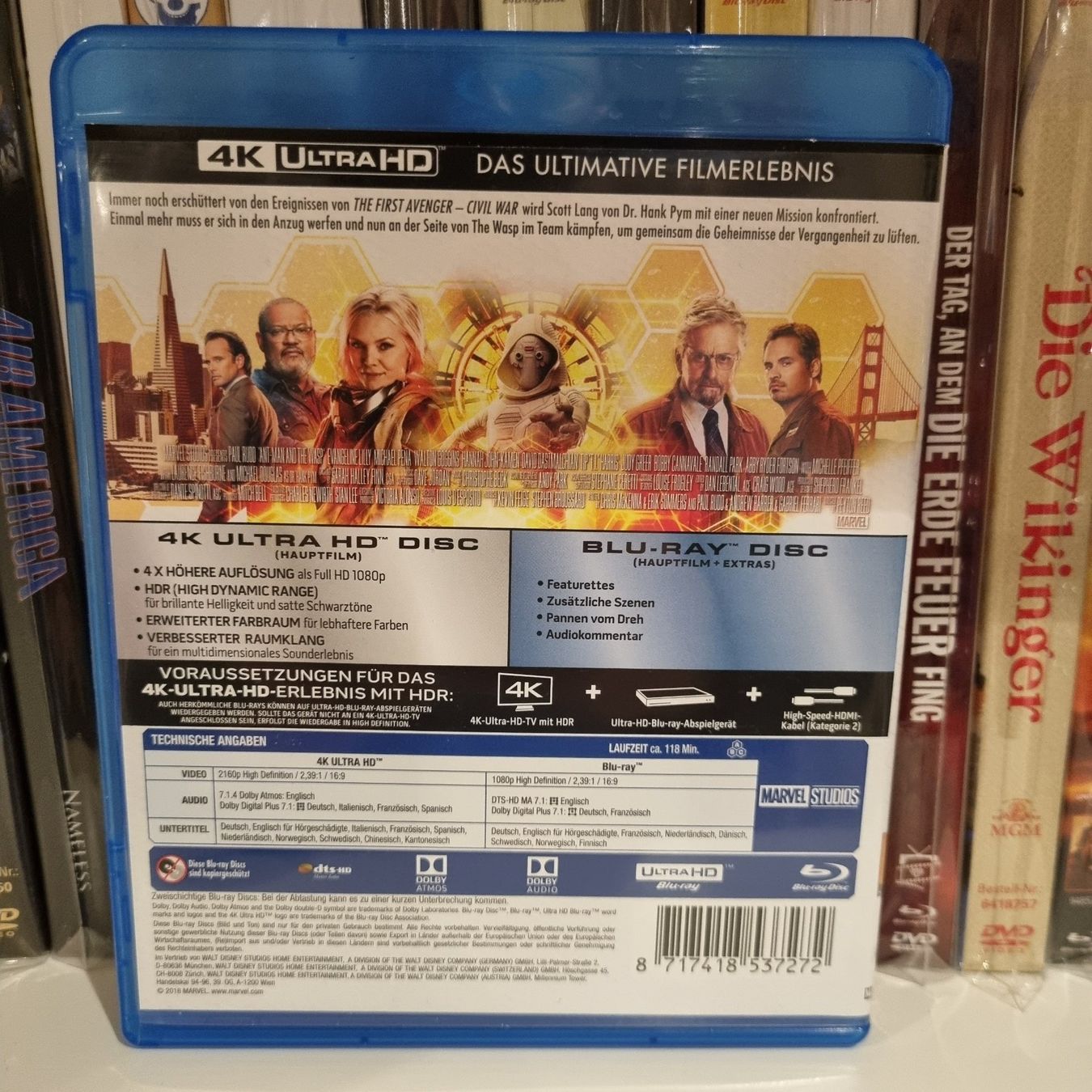 Tutti i DVDs: Ant-Man und Wasp [Blu-ray] – Usato da Bremgarten AG venduto da Mediensammler24 1