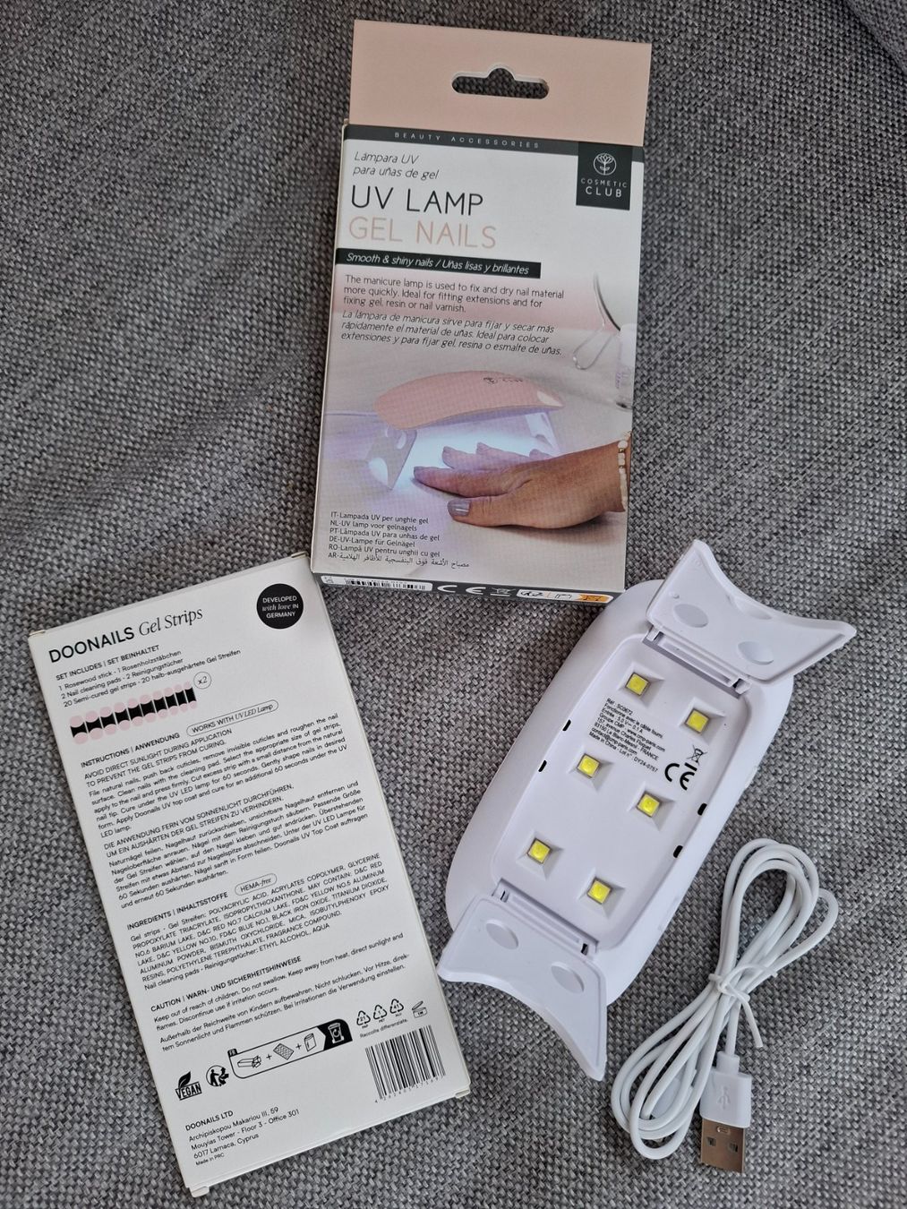 Unghie finte: Doonails UV Gel Strips + UV Lampe rosa – Nuovo (secondo la descrizione) da Dornach venduto da shoe-lina 1