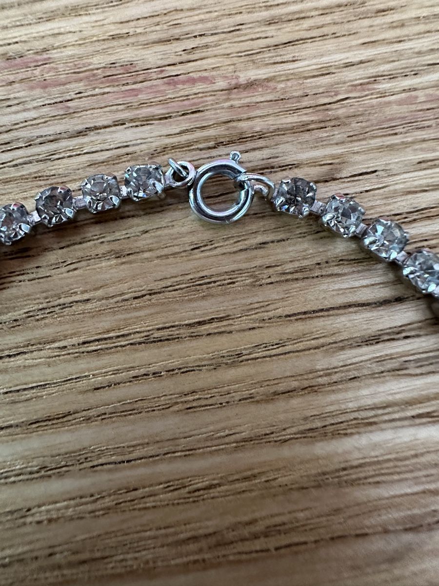 Catenine: Vintage Strass Colier 38 cm – Usato da Herbriggen venduto da Sehrazade 3
