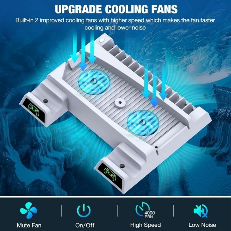 Console: PS5 Dual Controller Halter 4 in 1 Kühlst – Nuovo e nell'imballaggio originale da Unterägeri venduto da RmOnline 4
