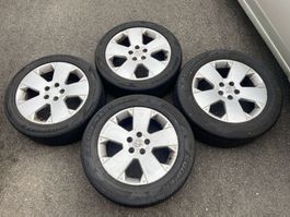 4x Opel Alufelgen mit Sommerreifen