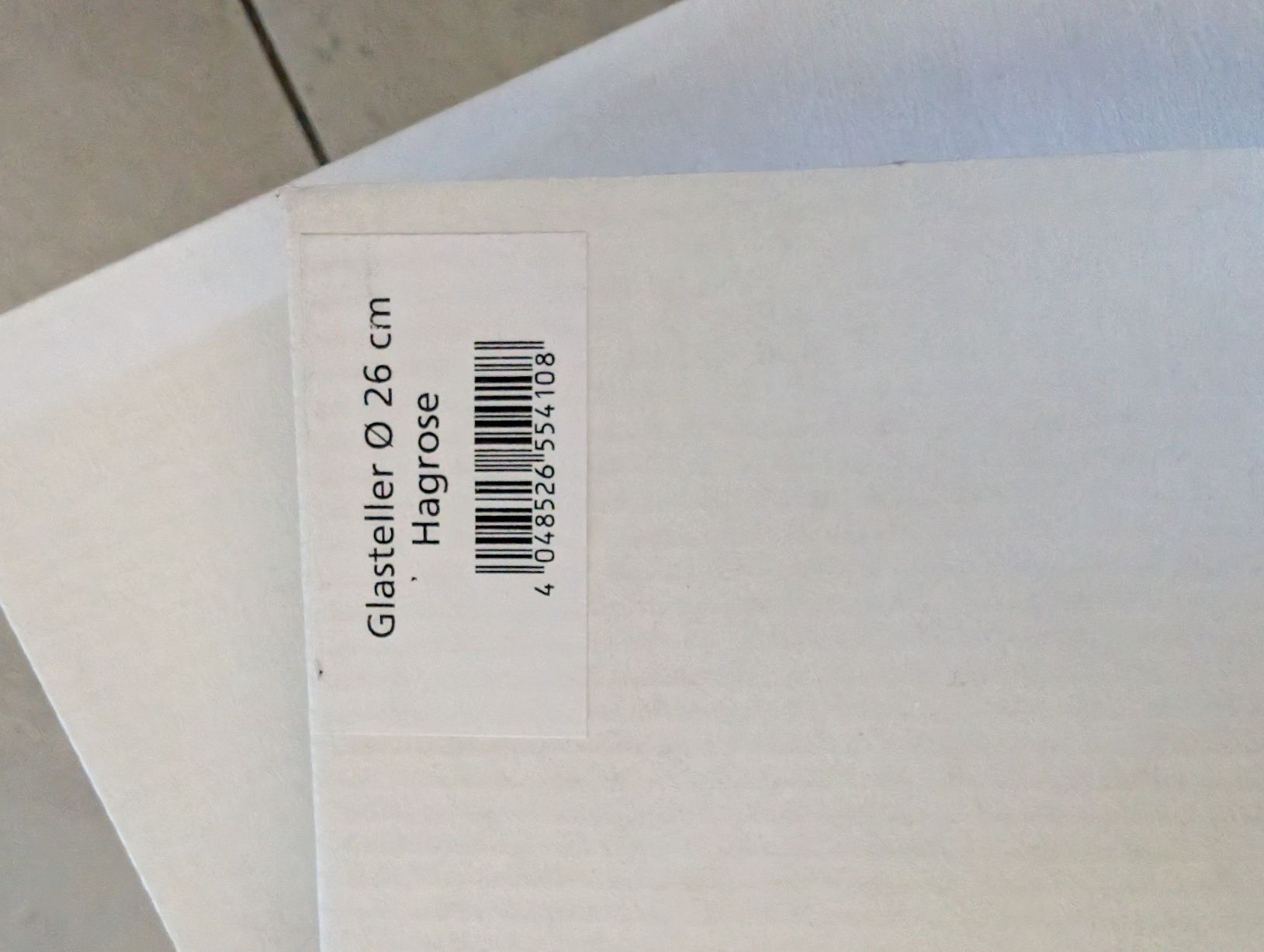 Teller: Glasteller Hagrose  – Neu und originalverpackt aus Bern von berneroberlaenderin 1