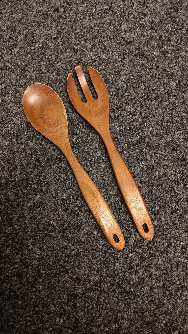 Cucchiai: Holz Salatbesteck – Usato da Schwerzenbach venduto da VityaCrafts