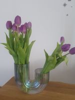 Dekorative Vase mit Schimmereffekt Glas
