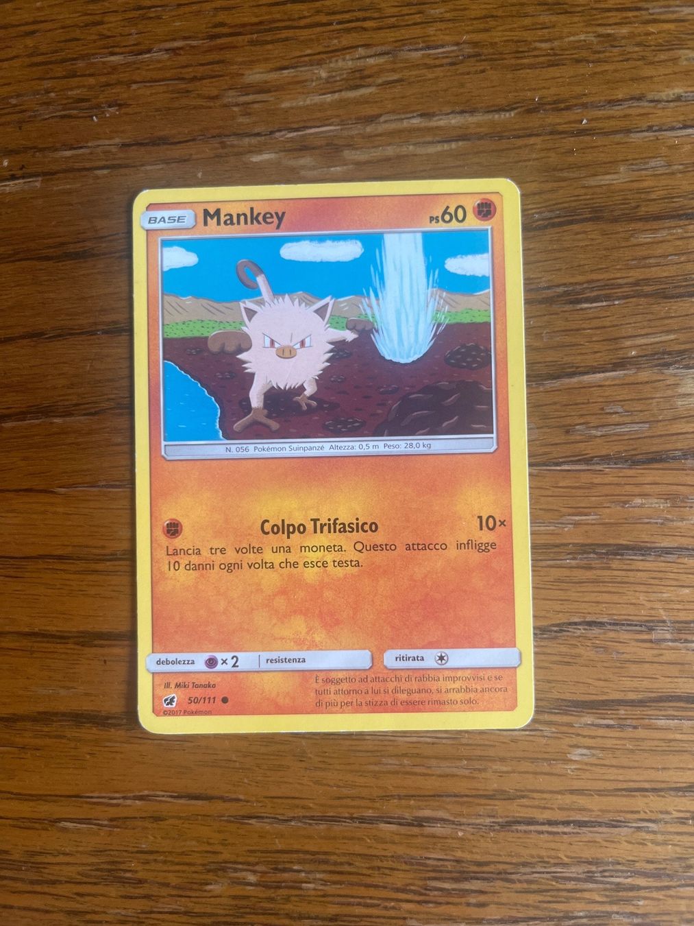 Pokémon Carte collezionabili: Carte Pokemon Mankey - Crimson Invasion - IT – Usato da Vernayaz venduto da Darkfrost