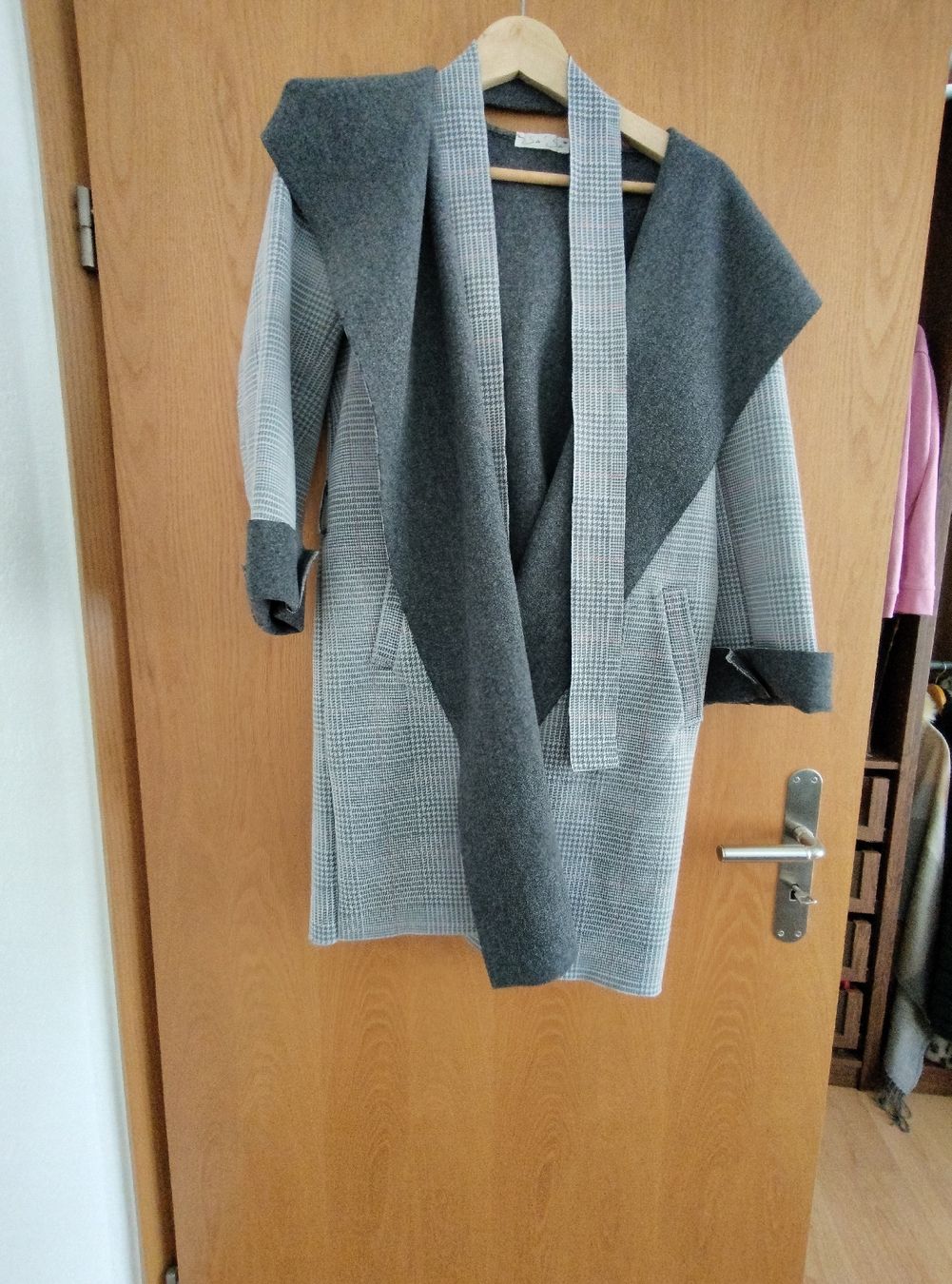 Cappotti: Trendiger Sa' Sa' Mantel, Karomuster, Herbst Chic! – Usato da Mumpf venduto da Cresli01