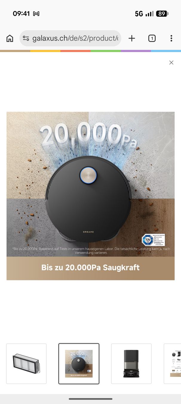 Dreame Aspirapolveri & Accessori: Dreame X50 Ultra Complete – Usato da Untersiggenthal venduto da Hieschti1 3