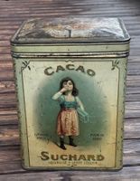 antike grosse SUCHARD CACAO Blechbüchse