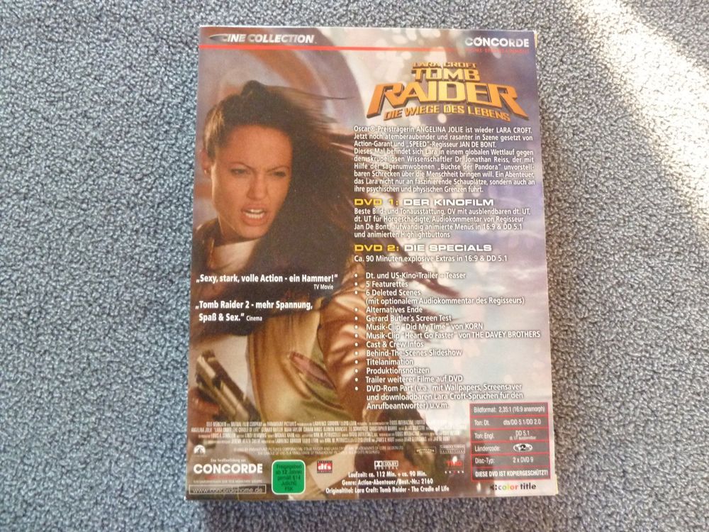 2 DVD's ~ Lara Croft: Tomb Raider – Die Wiege des Lebens ... | Kaufen ...