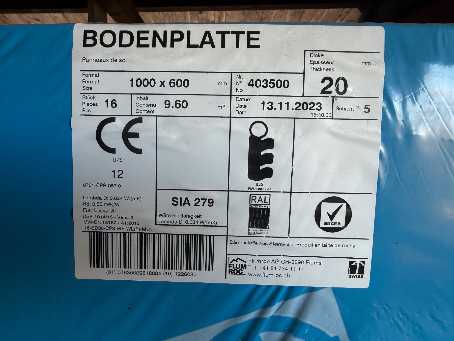 Autres matériaux de construction: Flumroc Isolation / Bodenplatte – Neuf (Voir description) à Merenschwand par Schaerer. 4