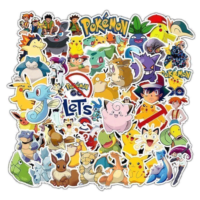 Aufkleber: Lot de 50 autocollants Pokemon – Neu und originalverpackt aus Gurmels von shopathome