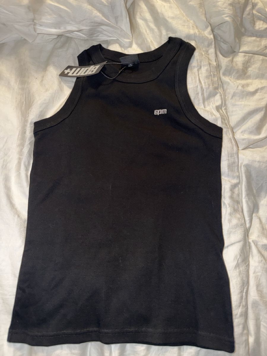 T-shirt: 6PM Tanktop schwarz Grösse S – Nuovo e nell'imballaggio originale da Walenstadt venduto da fabio.lymann