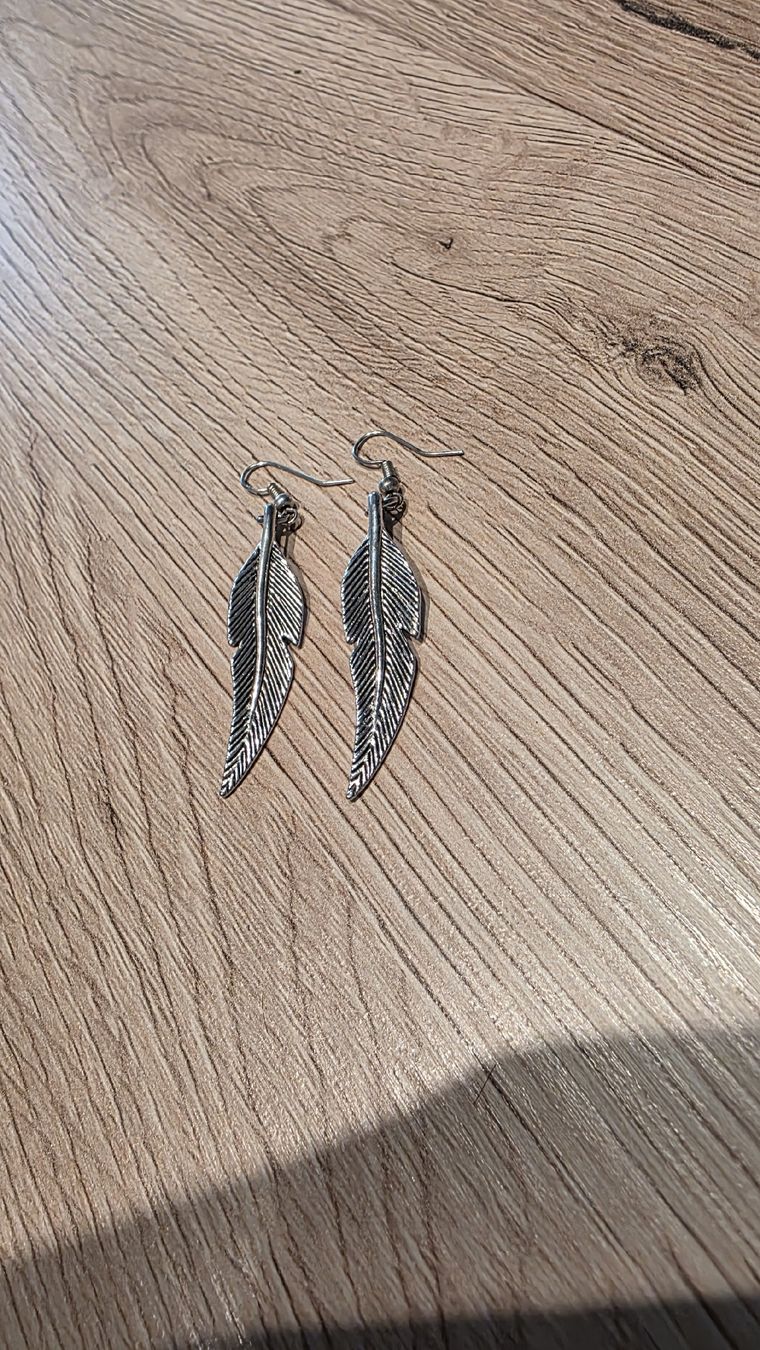 Orecchini pendenti & Orecchini a lobo: Ohrringe Feder in Silber.Modeschmuck. – Usato da Uetendorf venduto da spreuli22 3