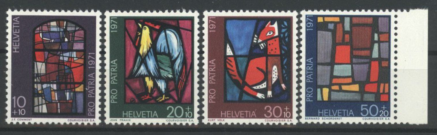 Alle Briefmarken: 1971, Pro Patria ** – Gebraucht aus Willisau von Vollstempel