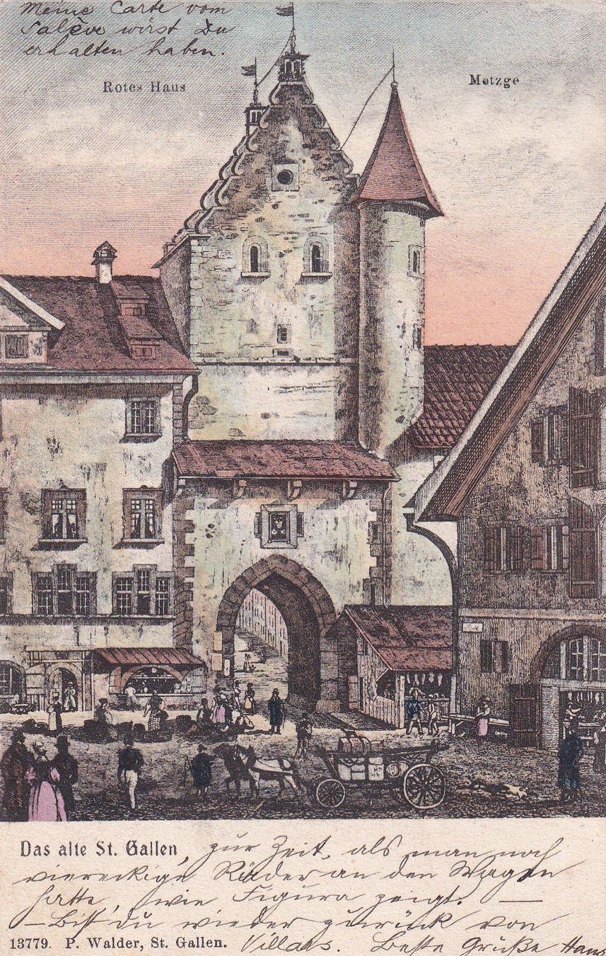 Ansichtskarten: Das Alte St. Gallen – Gebraucht aus Cormoret von Pascalll2001