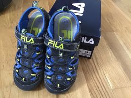 Fila Sandalen Kinder Grösse 33 blau/schwarz guter Zustand