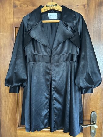 MaxMara Seiden-Baumwoll , Trenchcoat Schwarz, Top!