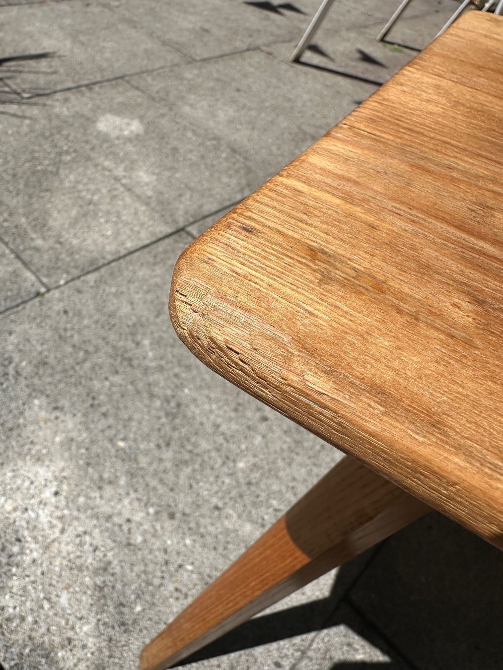 Sgabelli: Vintage Massivholz Hocker – Usato da Zürich venduto da frauflufelberg 5