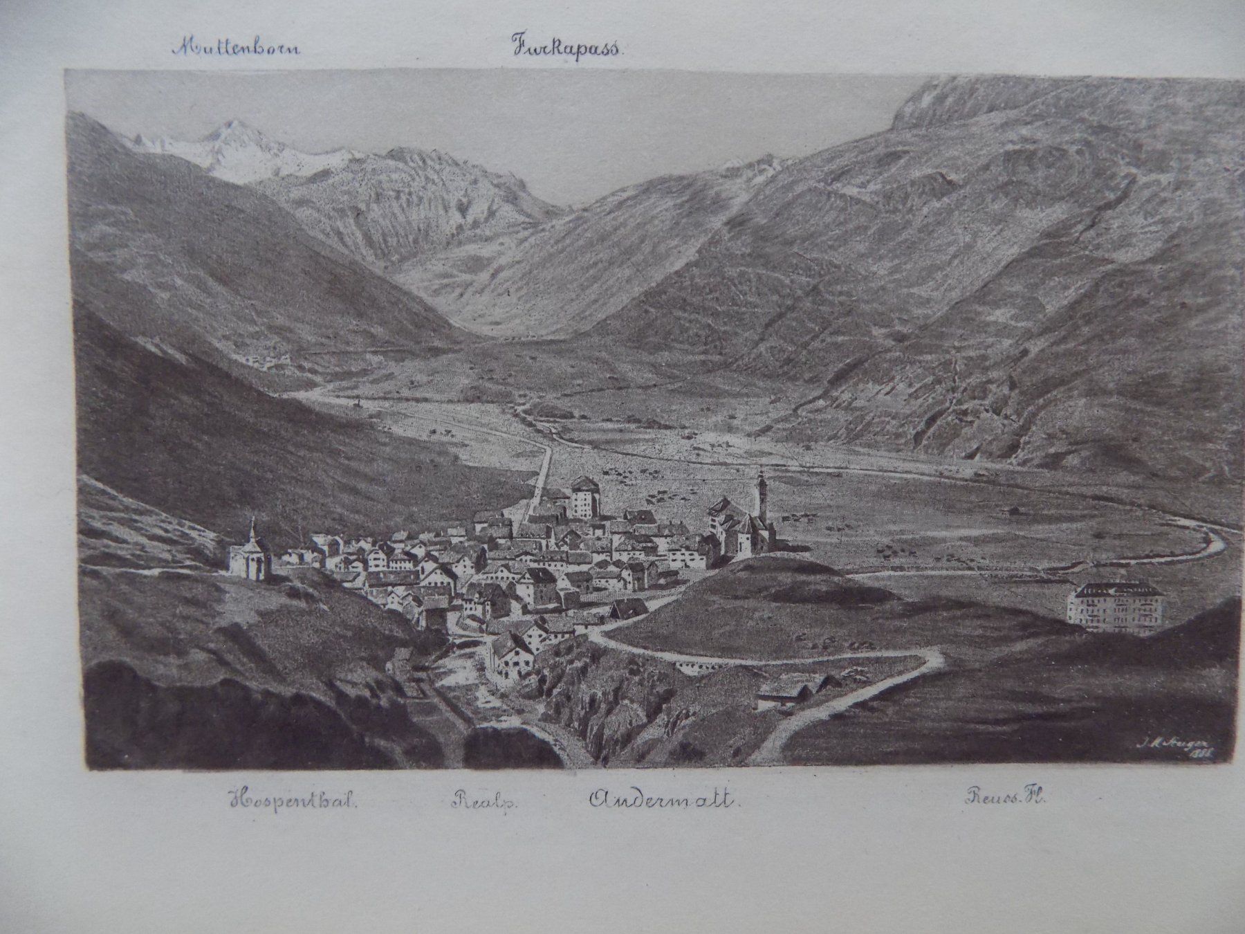 Incisioni: Furkapass von Andermatt aus – Usato da Risch venduto da Rischli15 4