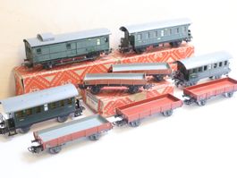 Märklin 9 x Wagen H0 - 1950er Jahre - schöne Modelle