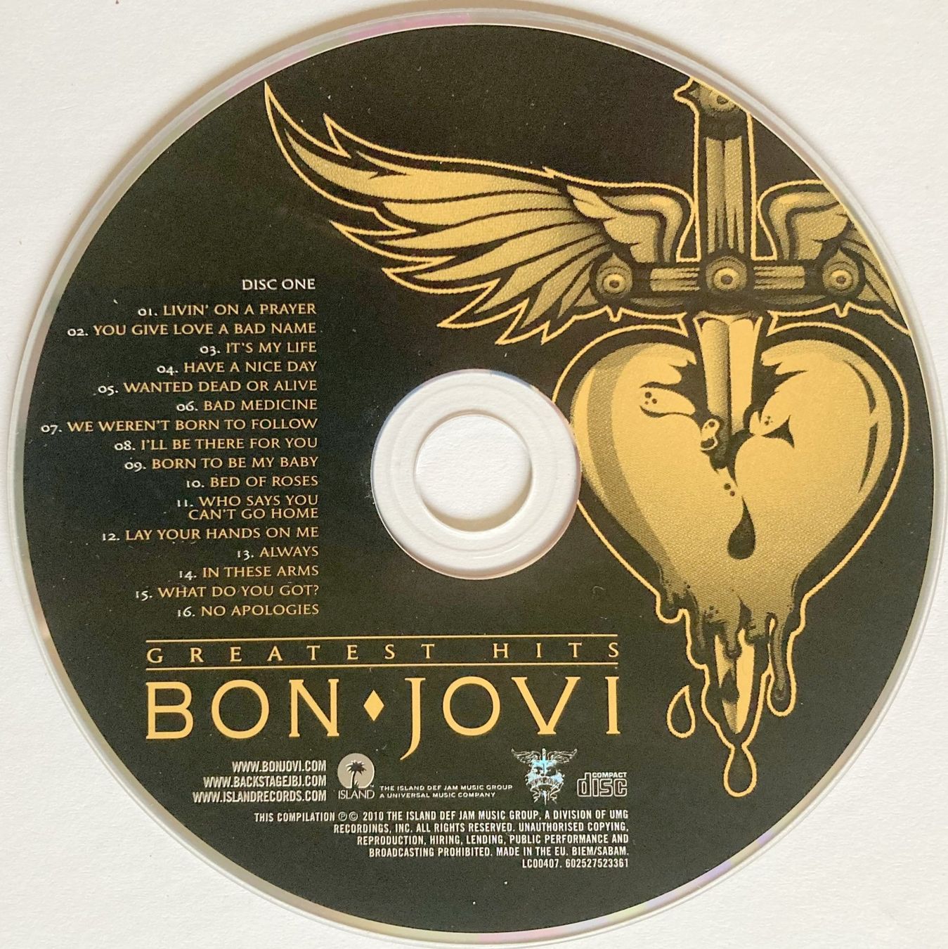 CDs: BON JOVI - GREATEST HITS – Gebraucht aus Bottens von hotter-than-hell 3