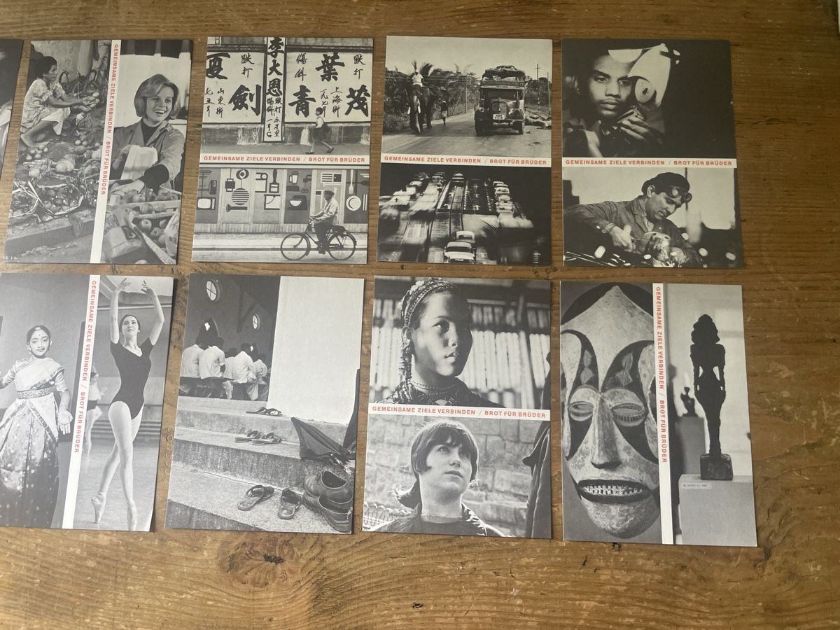 Cartoline postali: 12 verschiedene Ansichtskarten / Postkarten Brot für Brüder  – Usato da Winterthur venduto da cheerio97 2