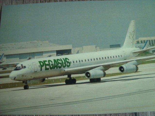 Cartes postales: Pegasus DC-8 – Neuf avec emballage d'origine à Thun par Abigboss