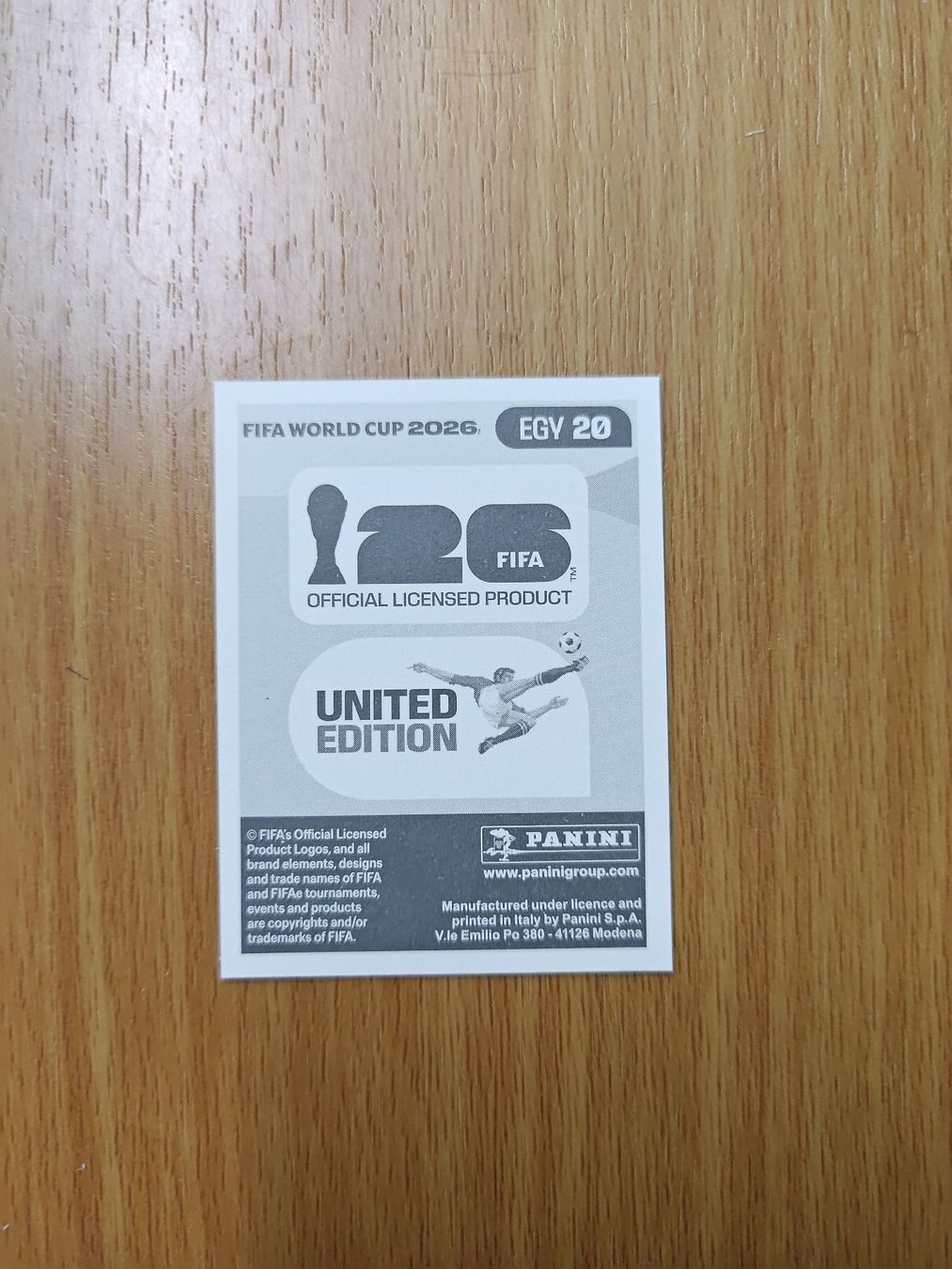 Panini Carte collezionabili: Panini WM 2026 Sticker - EGY 20 – Usato da Hochdorf venduto da all_u_want 1