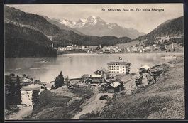 St. Moritz, St. Moritzer See mit Piz del