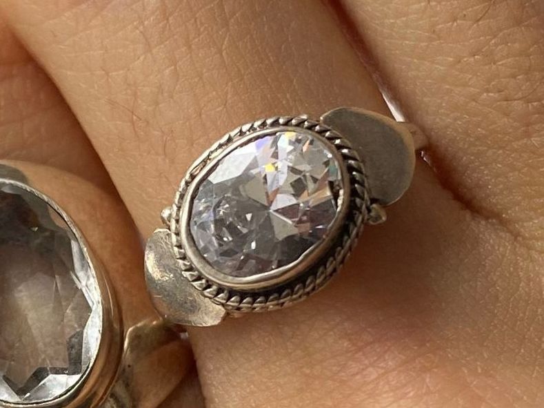 Bagues: Silber 925 Solitär Ring – Neuf (Voir description) à Givisiez par dor_xb9k
