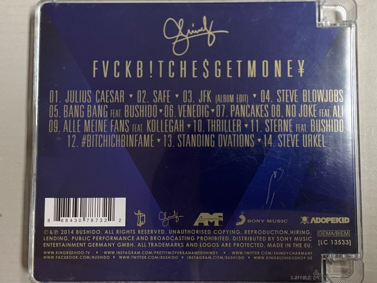 CDs: Shindy – Gebraucht aus Muri b. Bern von AdidasCollector 1