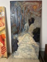Tableau signé José Gerson "Cosmos" 178x83