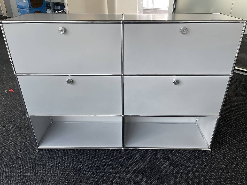 USM Cassettiere: USM Haller Sideboard Mattsilber 2x3 Top Zustand – Usato da Dietikon venduto da Kumar_Occasionen