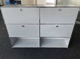 USM Haller Sideboard Mattsilber 2x3 Top Zustand