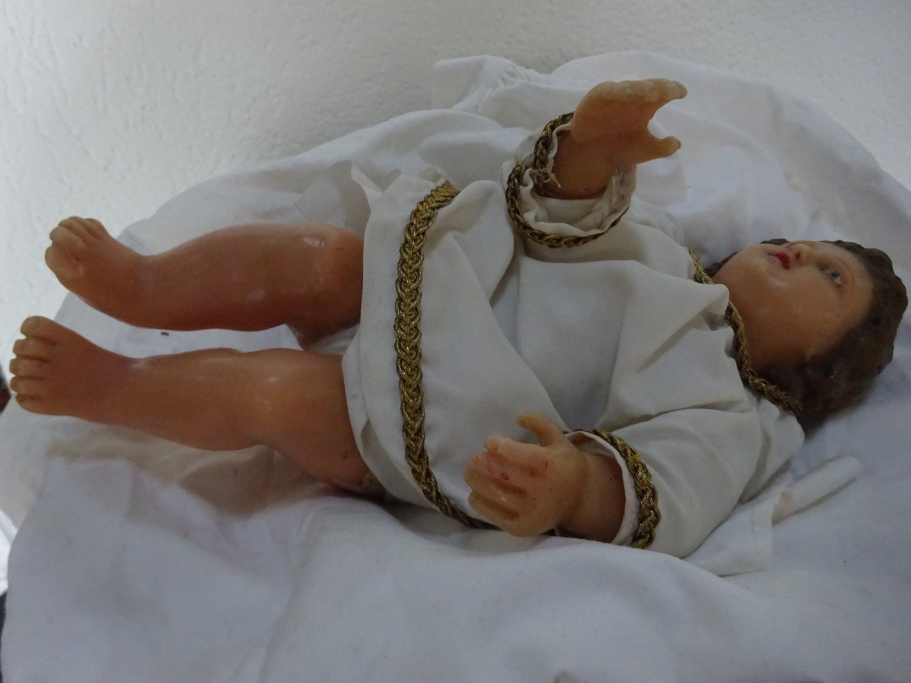 Statuette: Jesuskind Krippe Wachs / Einsiedeln – Usato da Oetwil am See venduto da Senegal 7